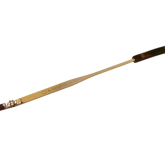 ✂️ SPRING SWEEP SALE OSCAR DE LA RENTA Sunglasses Purple Lens Gold Frame - Picture 8 of 8